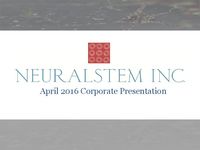 April 2016 Corporate Presentation